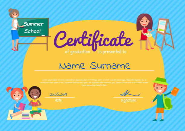 毕业证书与学生海报图片下载