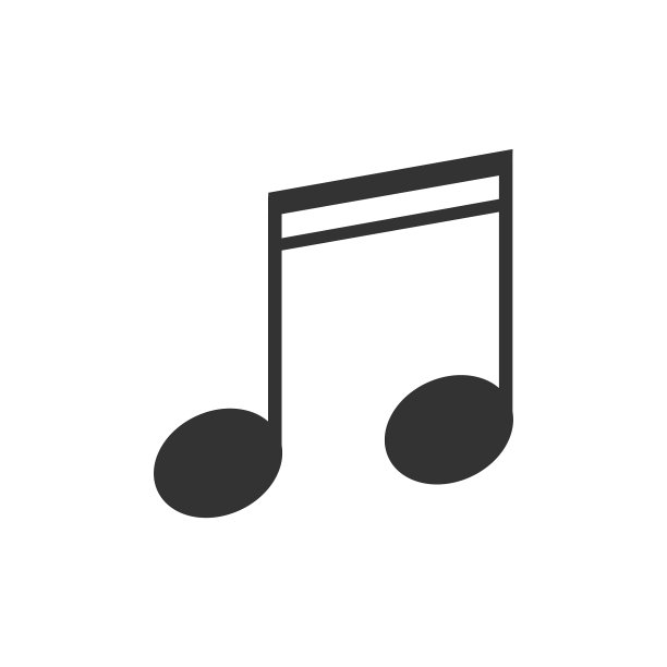 向量音乐图标16音符。素材图片