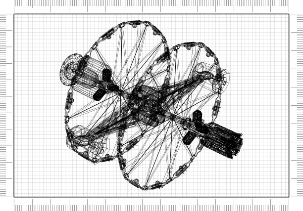 太空卫星-蓝图图片下载