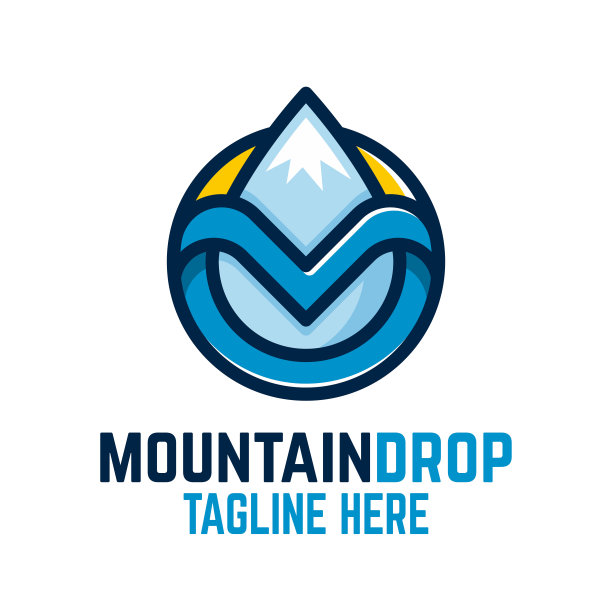 山下降的标志图片下载