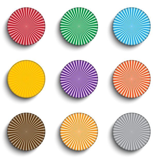 矢量组插图的彩色圆圈背景。图片下载