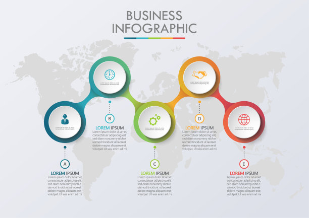 展示业务信息图表模板图片下载