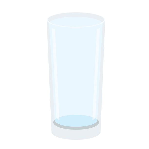 空玻璃隔离在白色背景插图矢量图片下载