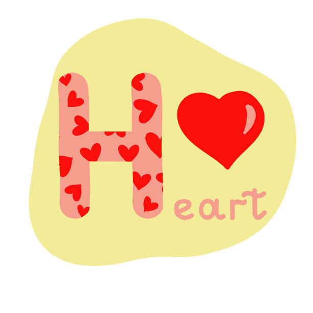 英语儿童字母表，字母H大写随单词图片下载