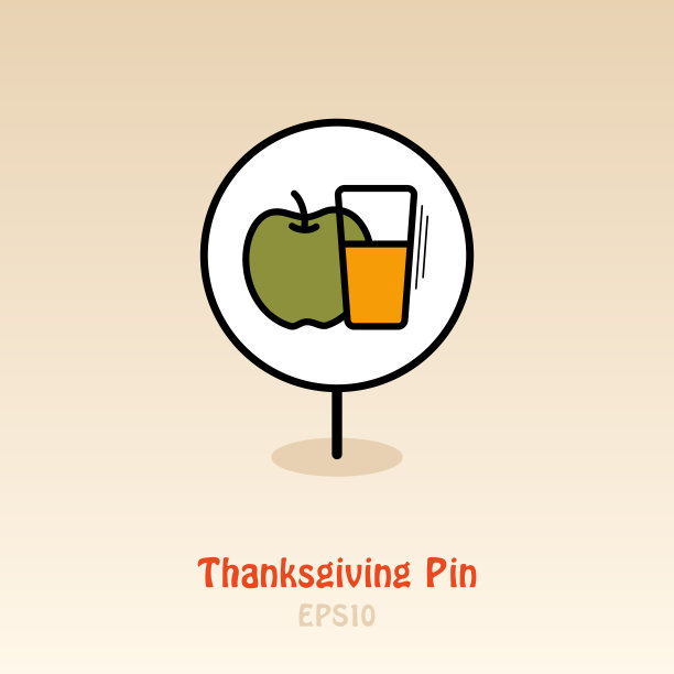 一杯新鲜苹果汁别针地图图标图片下载