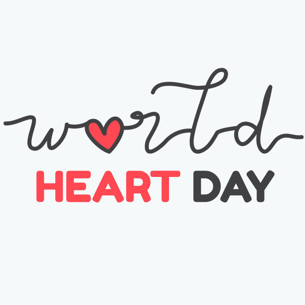 世界心脏日矢量插图在白色背景图片下载