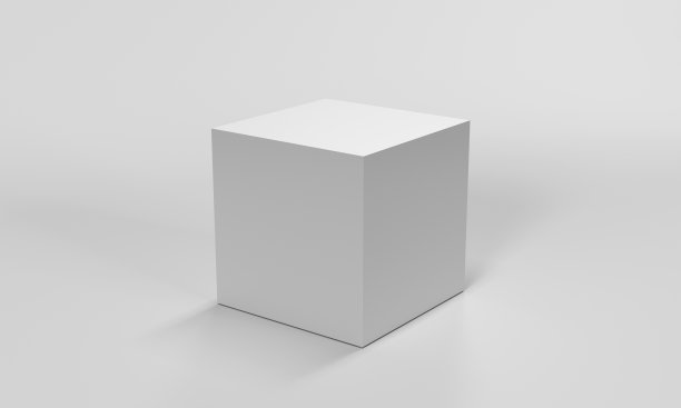 白色立方体图片下载