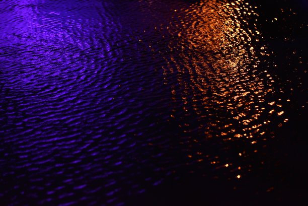 反光光在水面上的眩光和反射图片下载