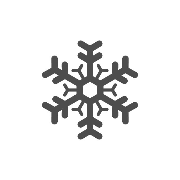 雪花图标或雪的概念图片下载