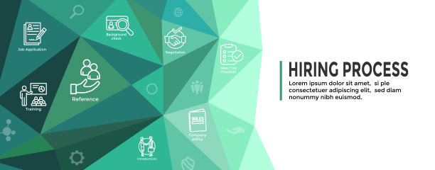 招聘过程图标设置与网页标题横幅图片下载