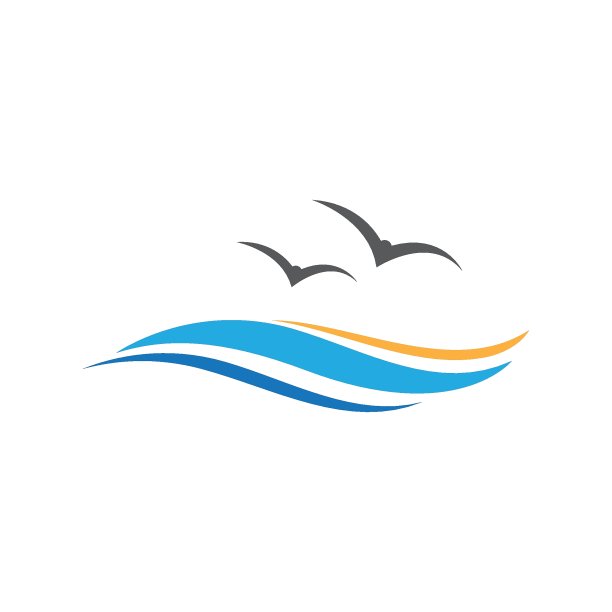 水波的象征和图标图片下载