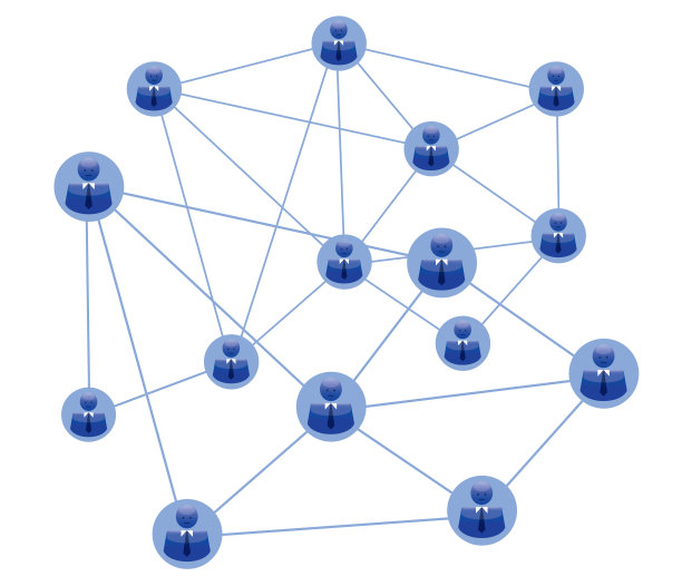 人类的轮廓图标。团队和沟通。矢量插图。人联系。图片下载