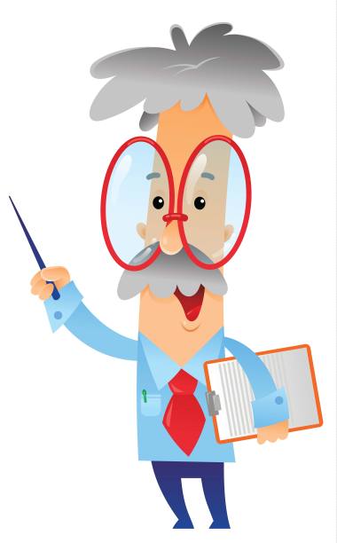 讲师、博士、科学家矢量插图。图片下载