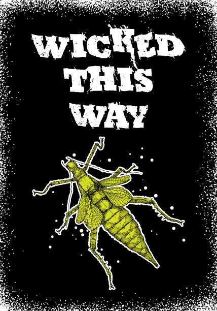 万圣节文字横幅卡片或海报在黑色。可怕的鬼鬼祟祟的手画象征万圣节贺卡。向量。图片下载