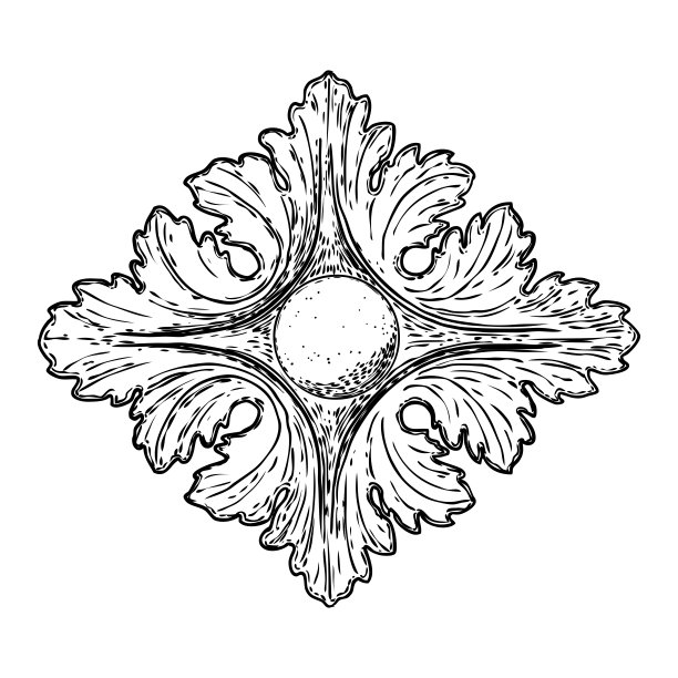 绘制菱形或方形的巴洛克设计大理石石材元素。复古补丁围巾，印花，织物和衣服。向量。图片下载