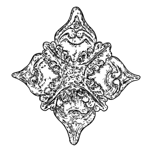 绘制菱形或方形的巴洛克设计大理石石材元素。复古补丁围巾，印花，织物和衣服。向量。图片下载