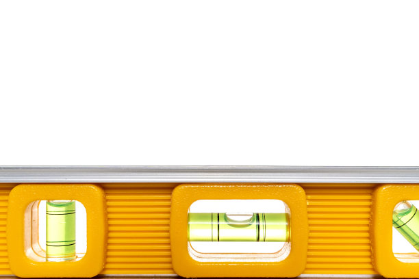 白色背景上的黄色气泡水平图片下载