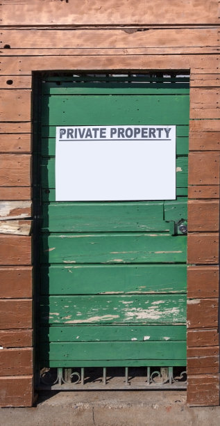 私有财产的门图片下载