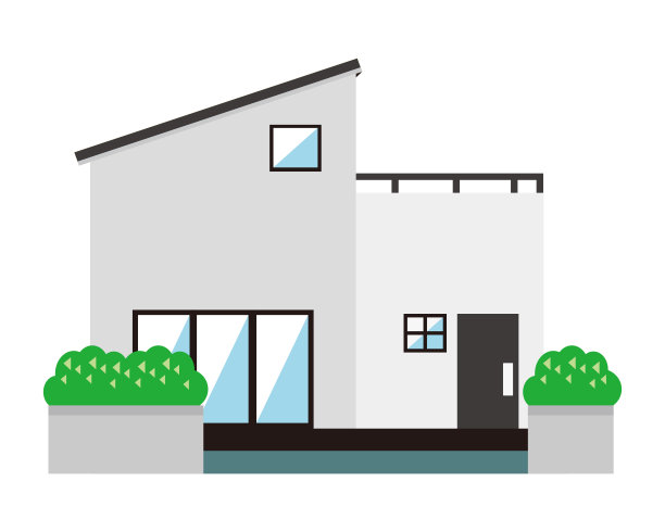 住宅的插图。房子illustration.simple。图片下载