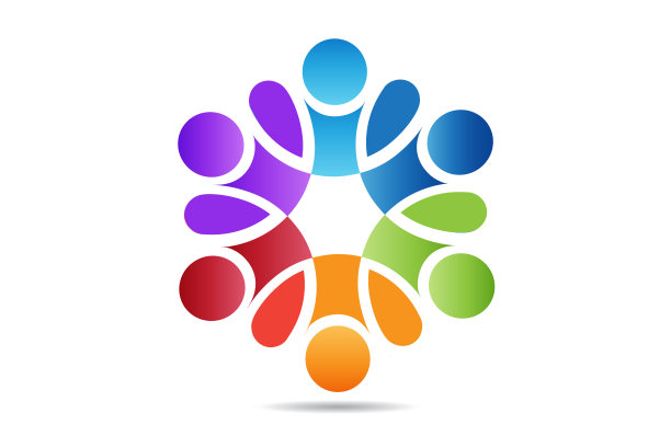 人的团队合作理念，帮助图标标志向量图片下载