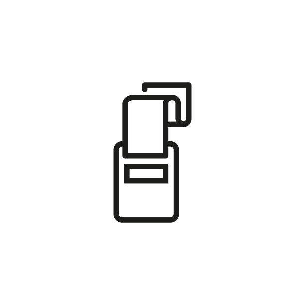 结账收据线条图标图片下载