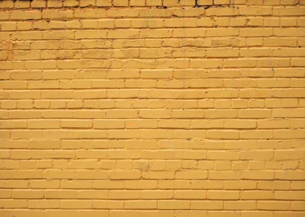 黄色砖墙图案抽象背景图片下载