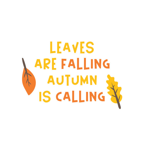 树叶在飘落，秋天在呼唤引用。图片下载