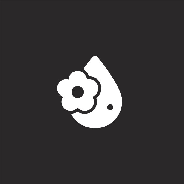 乳液图标。填充乳液图标，用于网站设计和移动，应用程序开发。洗液图标从填充水疗收集孤立的黑色背景。图片下载