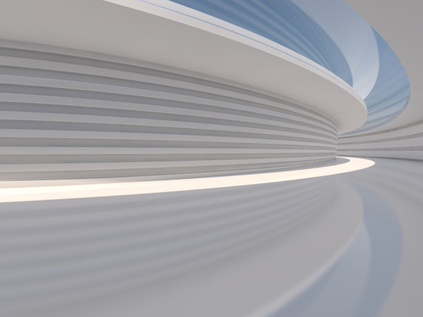 抽象的现代建筑背景。3 d图片下载