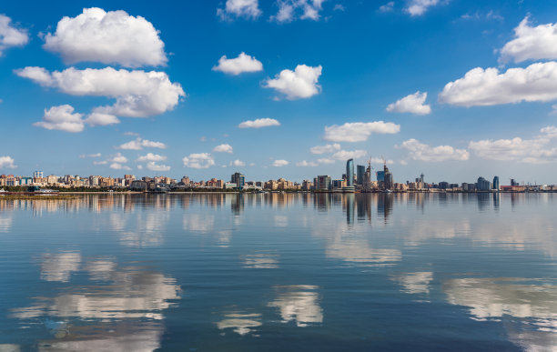 巴库湾的景色图片下载