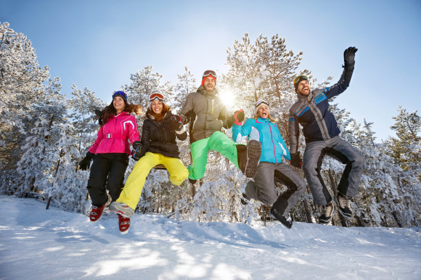 滑雪拼贴图片下载