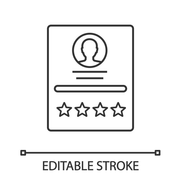 客户评论线性图标图片下载