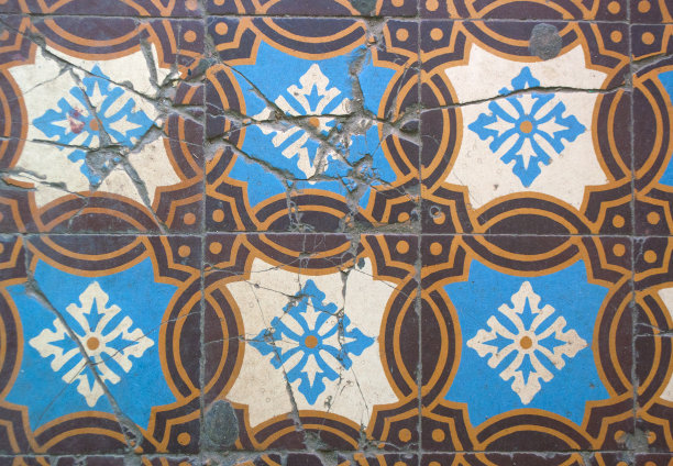 丰富多彩的tilework装饰。图片下载
