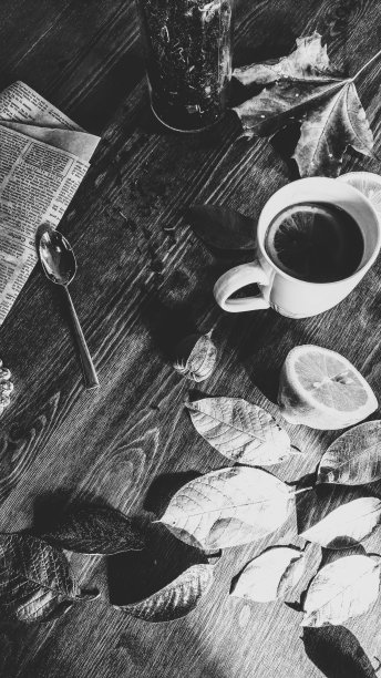 秋天组成弗拉。杯茶图片下载