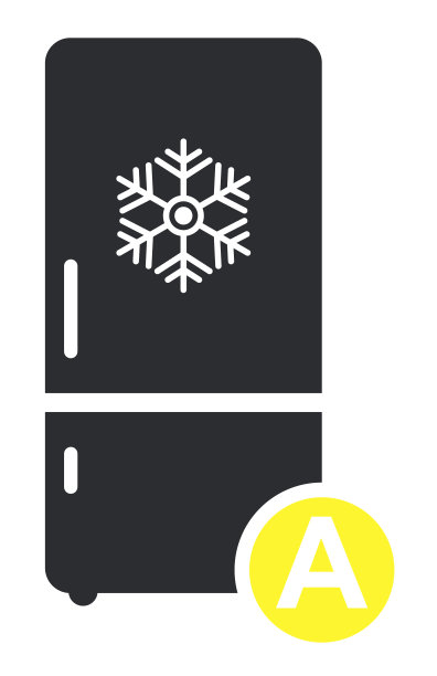 冷冻室冷平图标矢量。现代智能标志，坚实的象形文字孤立在白色背景图片下载