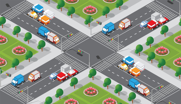 无缝城市地图模式素材图片