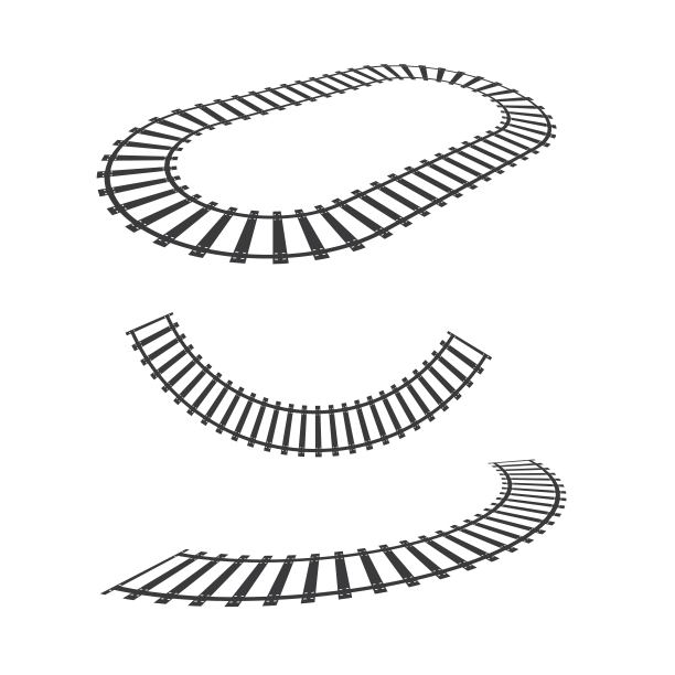 火车轨道矢量图标设计图片下载