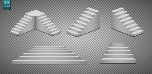 讲台，孤立在一个透明的背景。3 d基座。矢量图图片下载