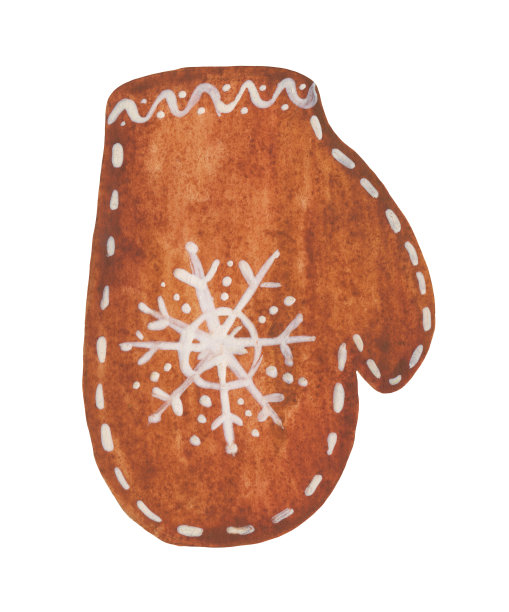 水彩姜饼图片下载