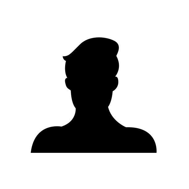 阿凡达男人的图标，标志孤立在白色的背景图片下载