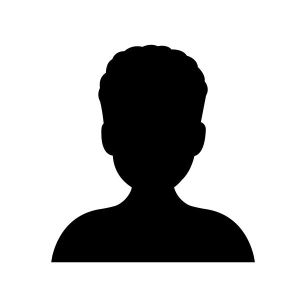 阿凡达男人的图标，标志孤立在白色的背景图片下载