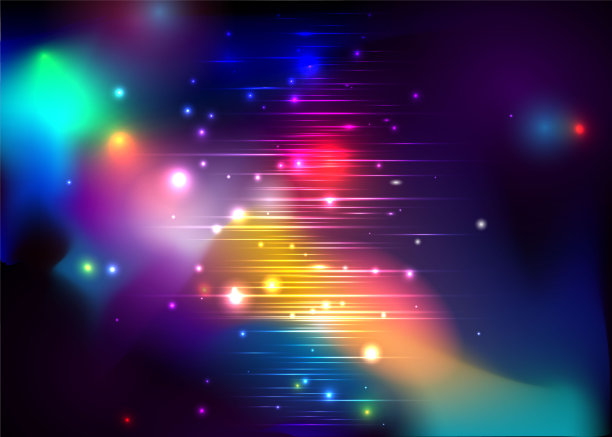 北极光有光泽，抽象的矢量南极光背景网和打印图片下载