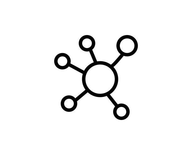 原子线条图标图片下载
