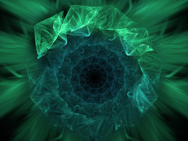 未来抽象背景-时空的曲率。摘要绿色科学背景。图片下载