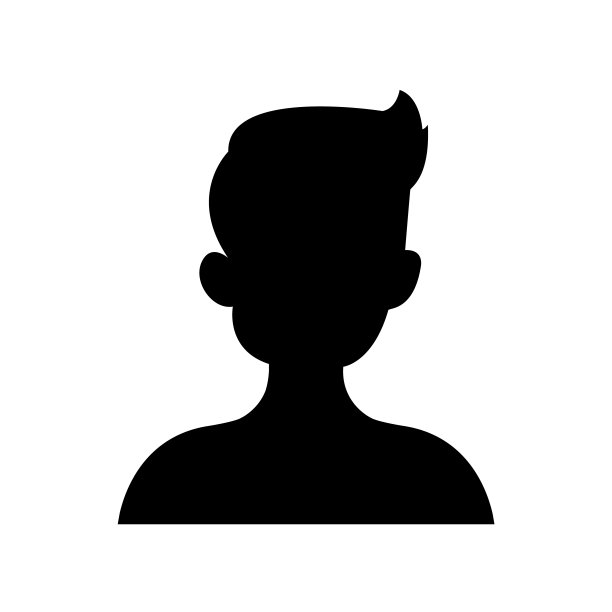 阿凡达男人的图标，标志孤立在白色的背景图片下载