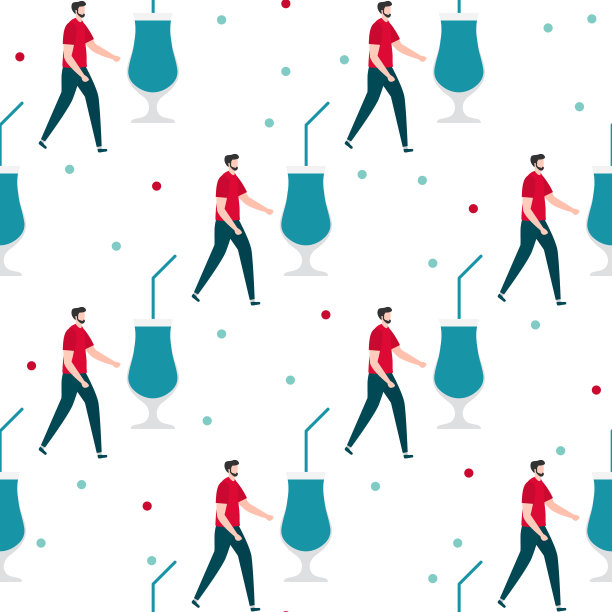 2020年新年，生日派对无缝模式图片下载