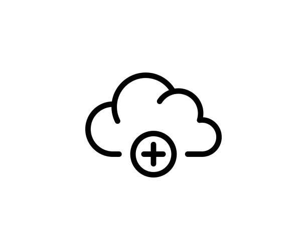 云朵线条图标图片下载