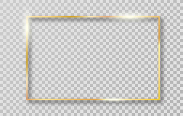 装饰用的金边框。图片下载