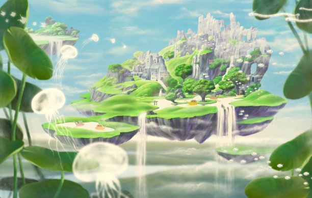 油画插画素材ID：343453152