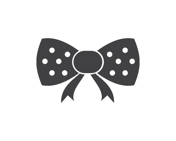 蝴蝶结图标矢量插图设计图片下载